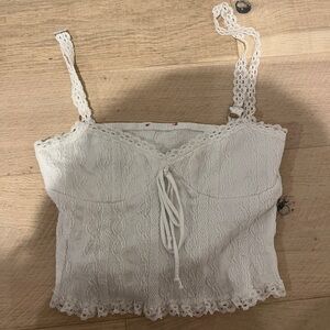 Edikted White Lace Tank
